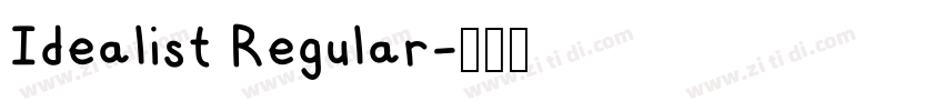 Idealist Regular字体转换
